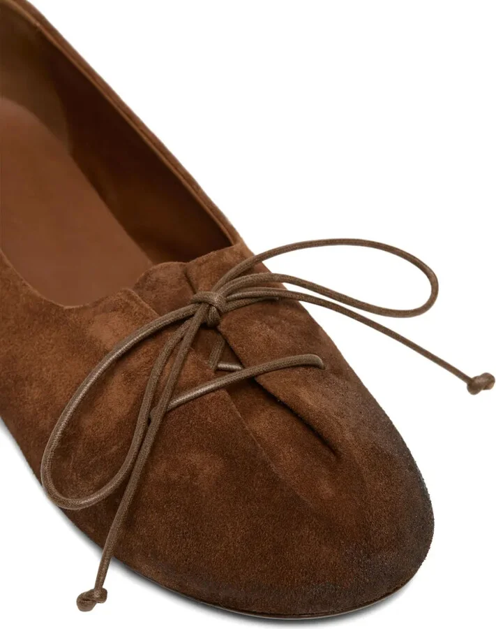 Girella lace-up suede ballet flats - Image 4