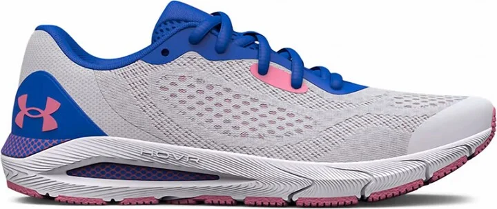 Girls Hovr Sonic 5 Ggs Running Shoe In Halo Gray / Flamingo