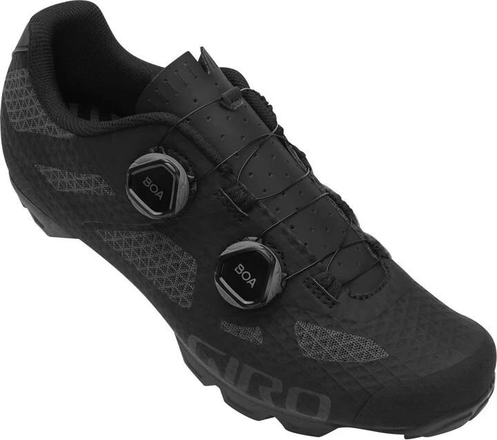 Giro Sector Dirt Shoes - Black/Dark Shadow - Size 45.5