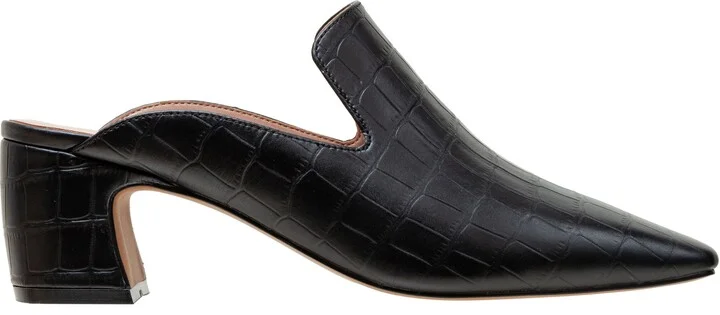 Giselle Croc Embossed Mule - Image 3