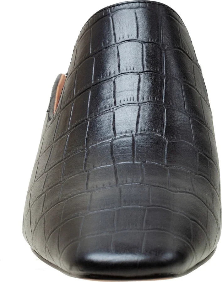 Giselle Croc Embossed Mule - Image 4