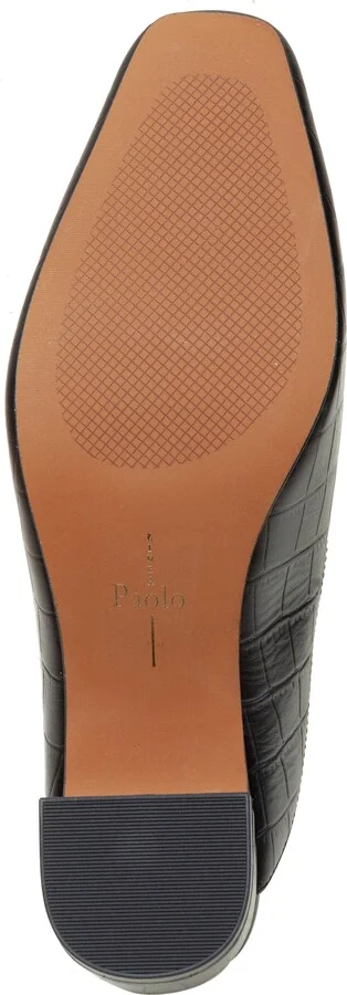 Giselle Croc Embossed Mule - Image 6