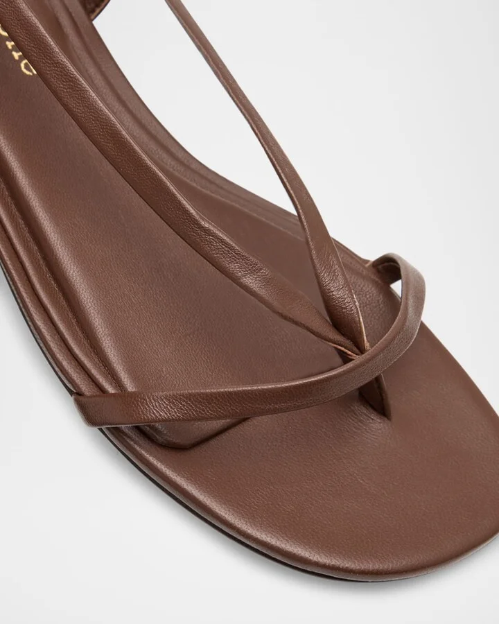 Giselle Leather Thong Slingback Sandals - Image 2