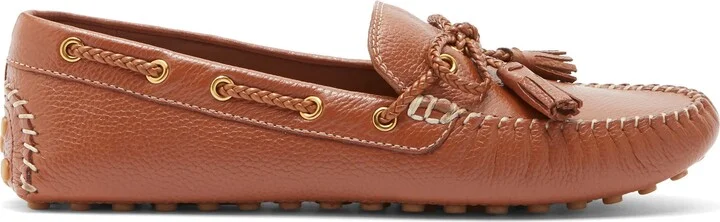 Gissella Croc Embossed Driving Loafer - Image 4