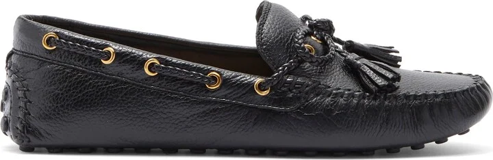 Gissella Croc Embossed Driving Loafer - Image 10
