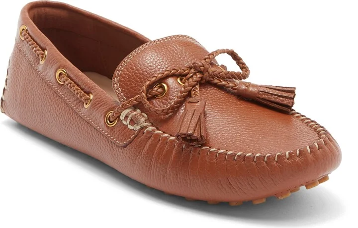 Gissella Croc Embossed Driving Loafer