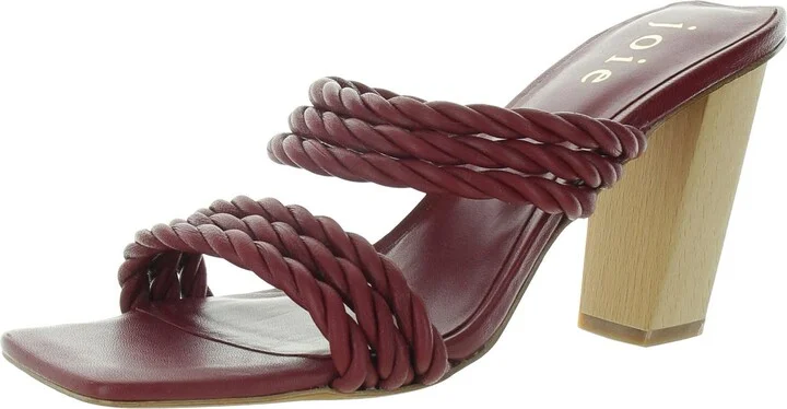 Giulianna Womens Leather Dressy Heels