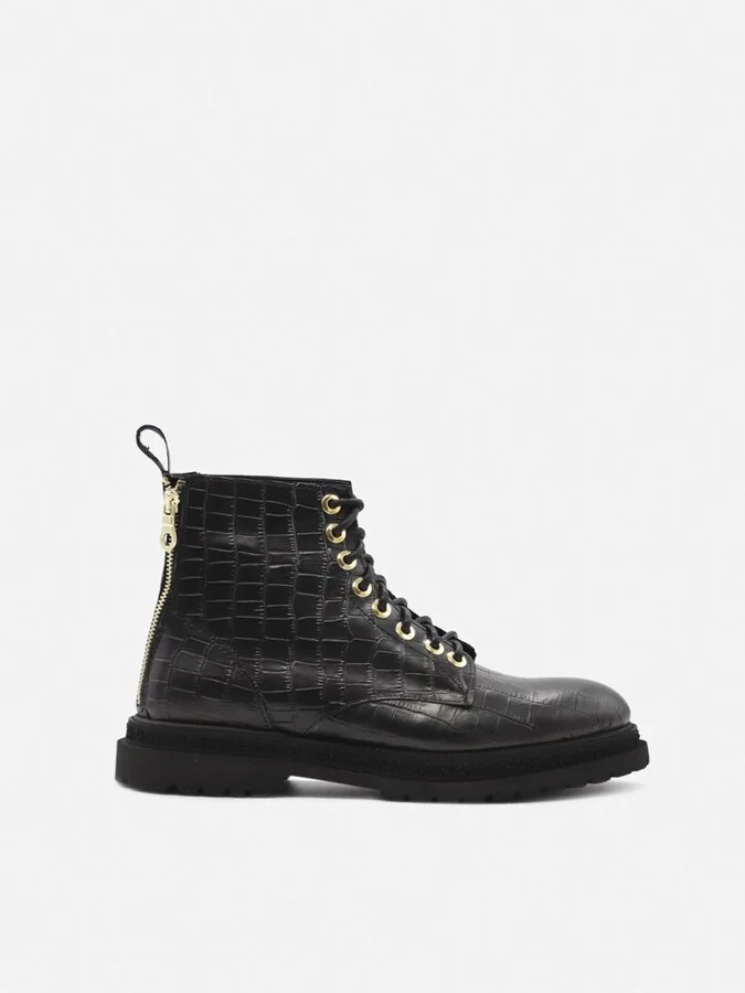 Giuliano Galiano Lace-Up Combat Boots