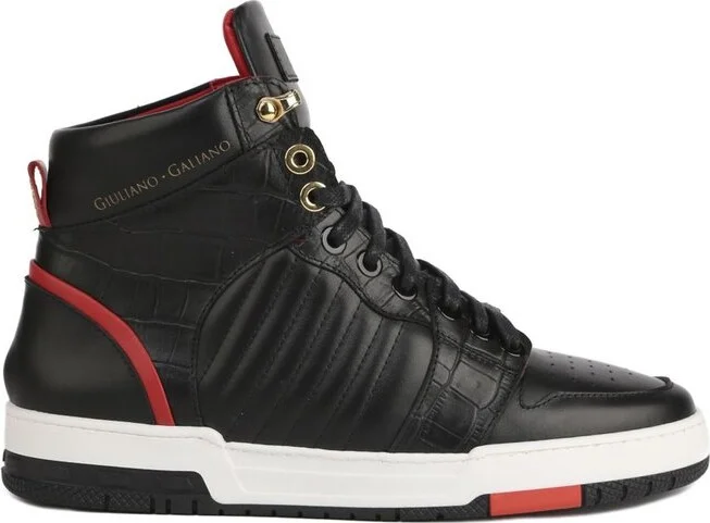Giuliano Galiano Lace-Up High-Top Sneakers