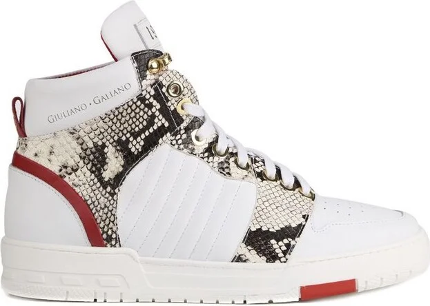 Giuliano Galiano Lace-Up High-Top Sneakers