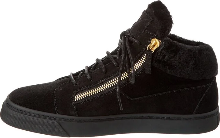 Giuseppe Zanotti Aug/Liv Suede Sneaker - Image 2