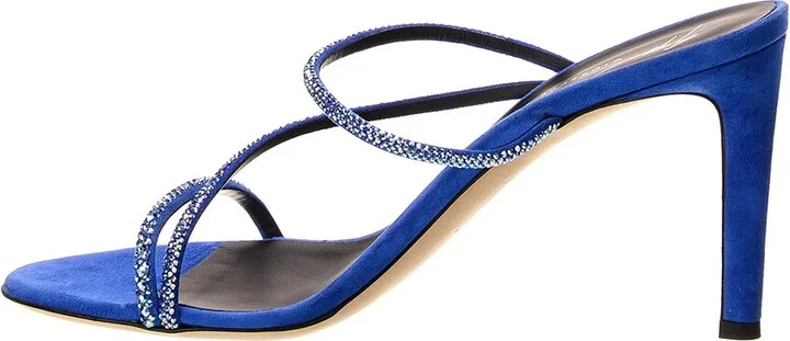 Giuseppe Zanotti Basic 85 Suede Sandal - Image 2