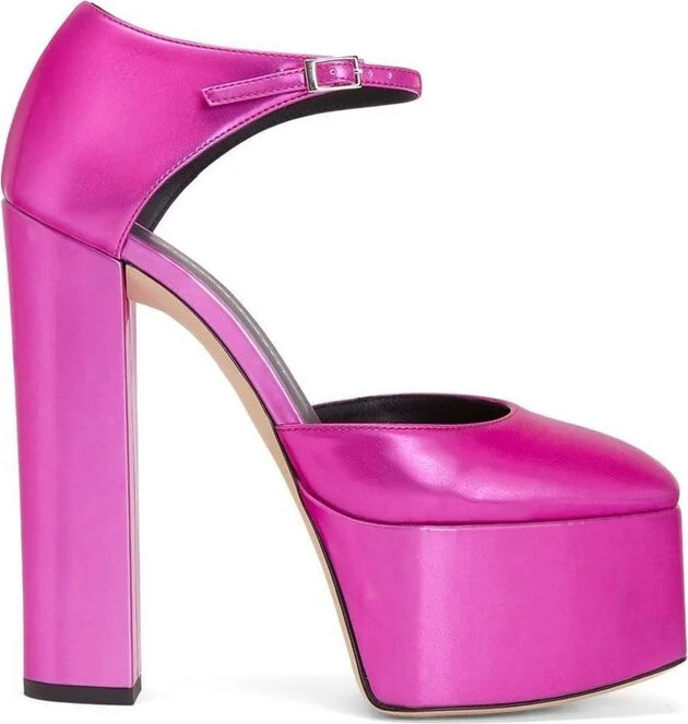 Giuseppe Zanotti Bebe Platform Ankle Strap Pumps
