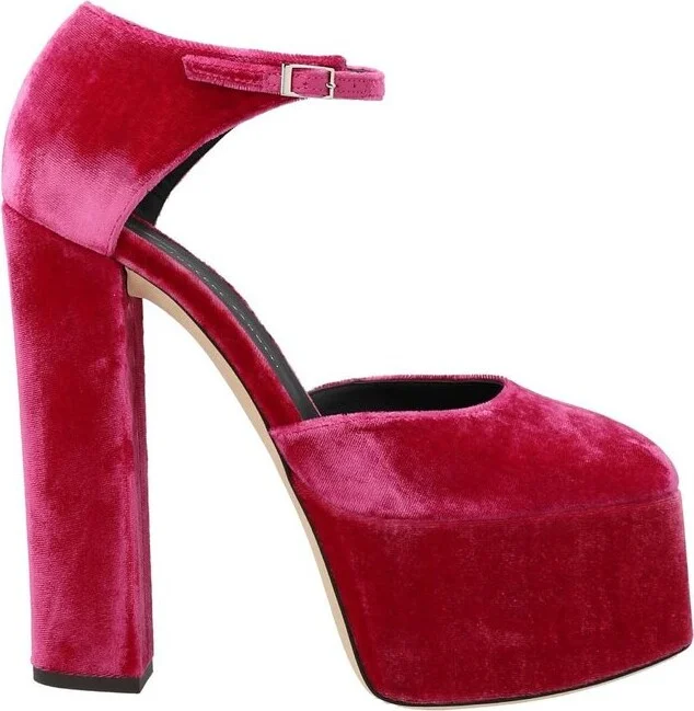 Giuseppe Zanotti Bebe Velvet Platform Pumps