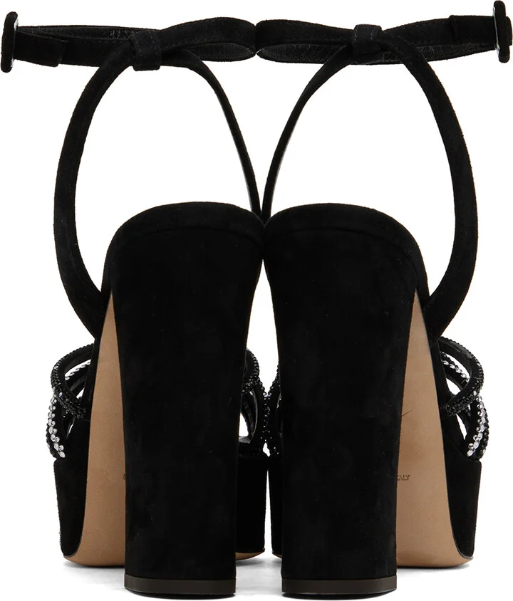 Giuseppe Zanotti Black Blasvegas 120mm Heeled Sandals - Image 2