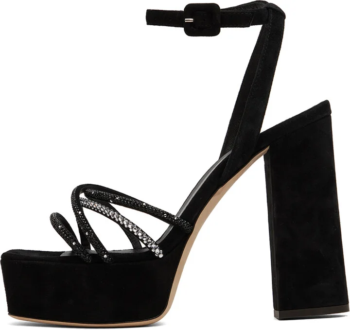 Giuseppe Zanotti Black Blasvegas 120mm Heeled Sandals - Image 3
