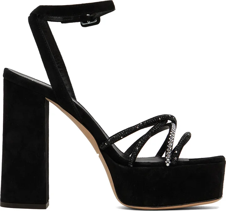 Giuseppe Zanotti Black Blasvegas 120mm Heeled Sandals