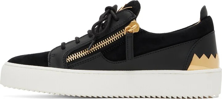 Giuseppe Zanotti Black Frankie Shark Sneakers - Image 3