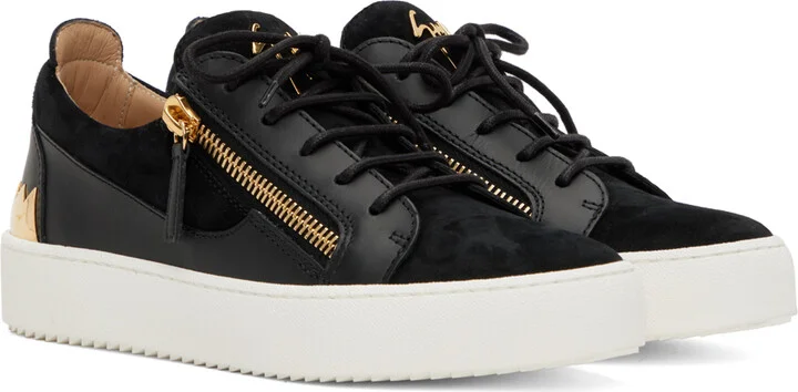 Giuseppe Zanotti Black Frankie Shark Sneakers - Image 4