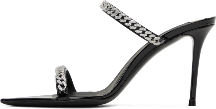 Giuseppe Zanotti Black Intriigo String 90 Heeled Sandals - Image 3