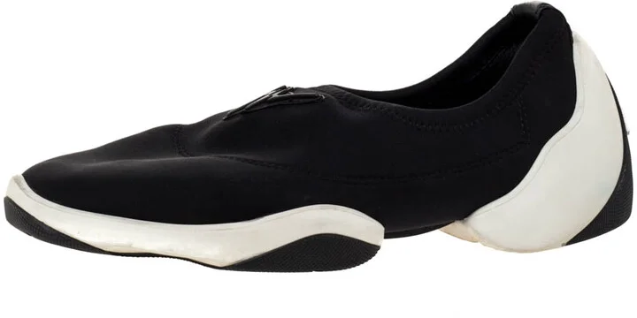 Giuseppe Zanotti Black Neoprene Light Jump Sneakers Size 35.5