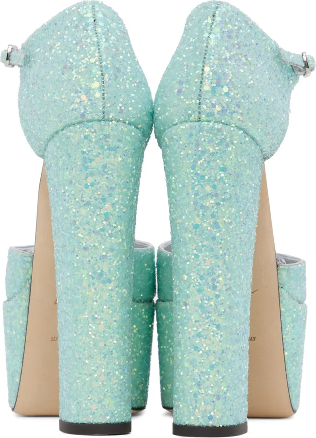 Giuseppe Zanotti Blue Bebe Heels - Image 2