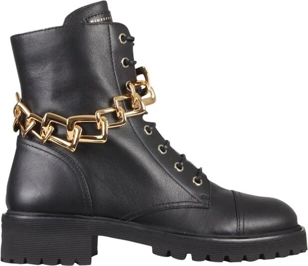 Giuseppe Zanotti Chain-Link Zipped Boots