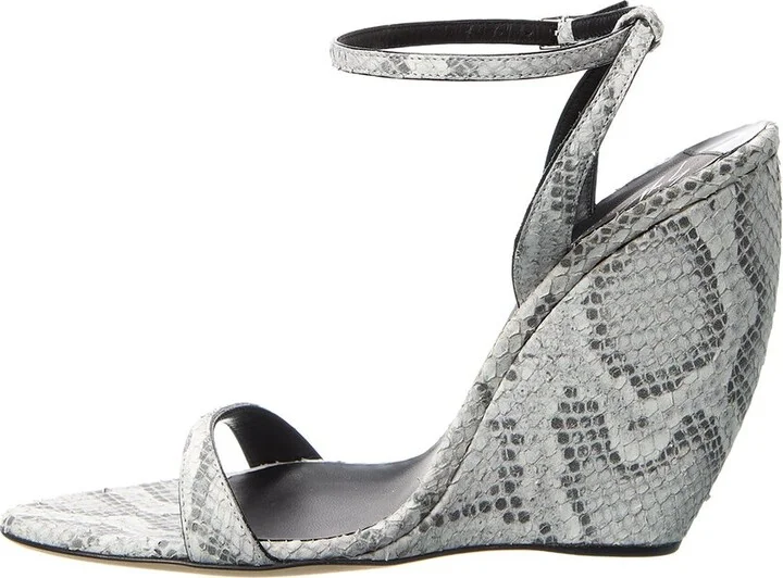 Giuseppe Zanotti Clandestino 105 Snakeskin Wedge Sandal - Image 2