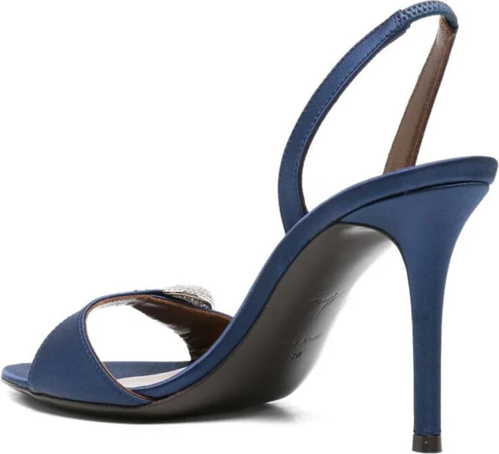 Giuseppe Zanotti Clandestino Satin Heel Sandals - Image 3