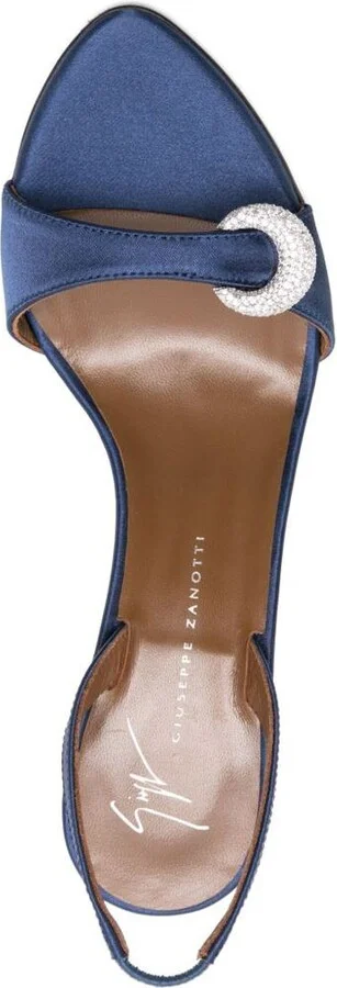 Giuseppe Zanotti Clandestino Satin Heel Sandals - Image 4
