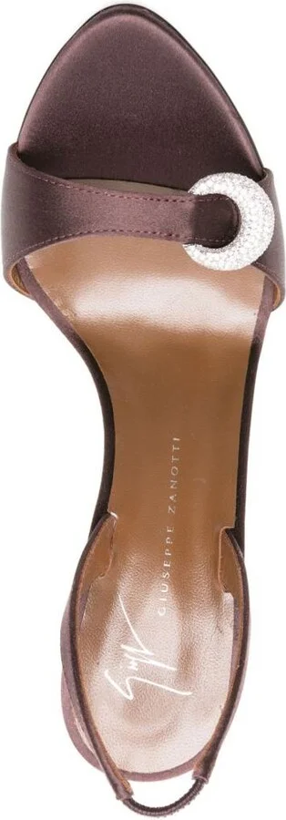 Giuseppe Zanotti Clandestino Satin Heel Sandals - Image 2