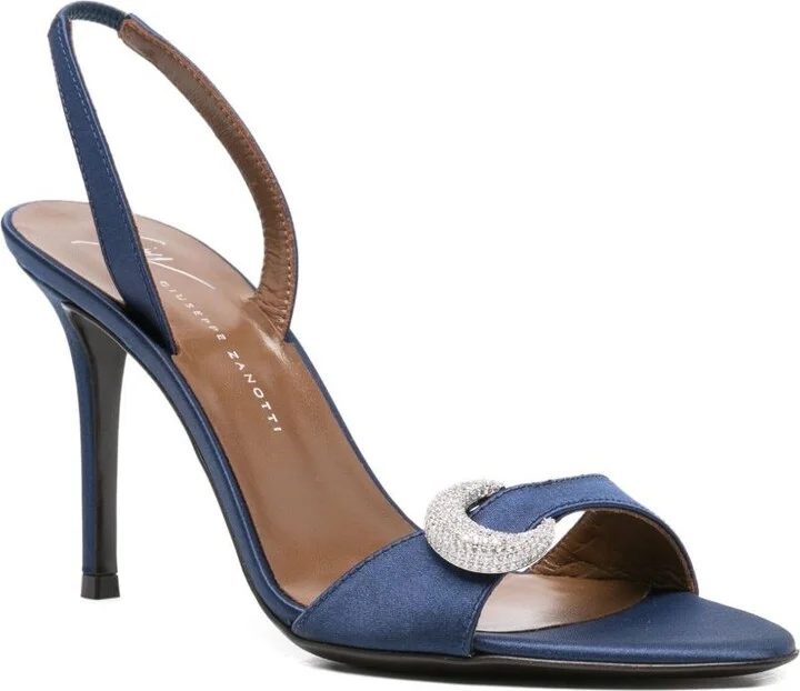GIUSEPPE ZANOTTI Clandestino Satin Heel Sandals - Image 2