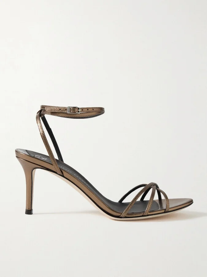 GIUSEPPE ZANOTTI - Clintry Metallic Leather Sandals - IT41