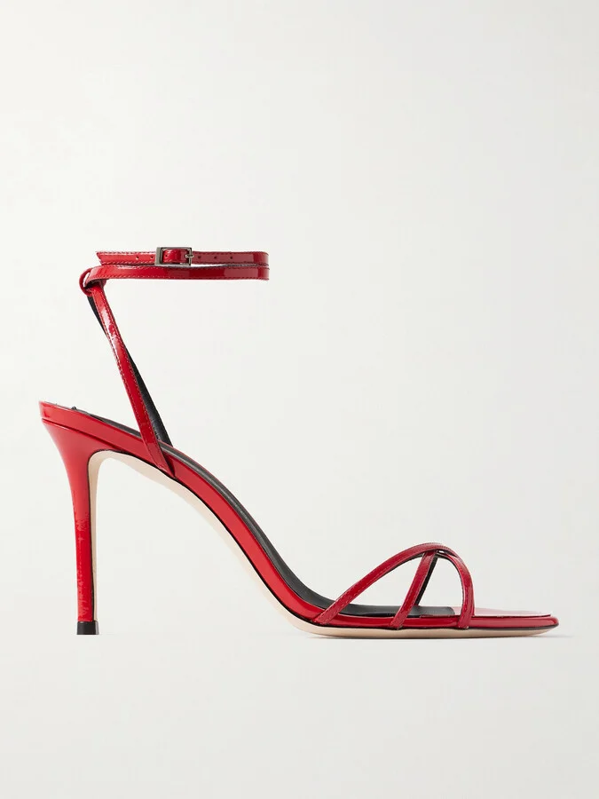 GIUSEPPE ZANOTTI - Clintry Patent-leather Sandals - Red