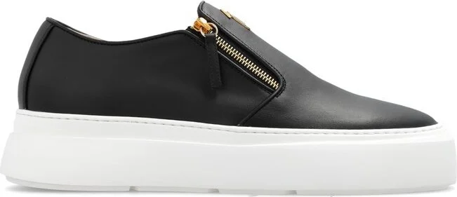 Giuseppe Zanotti Conley Zip Round-Toe Sneakers
