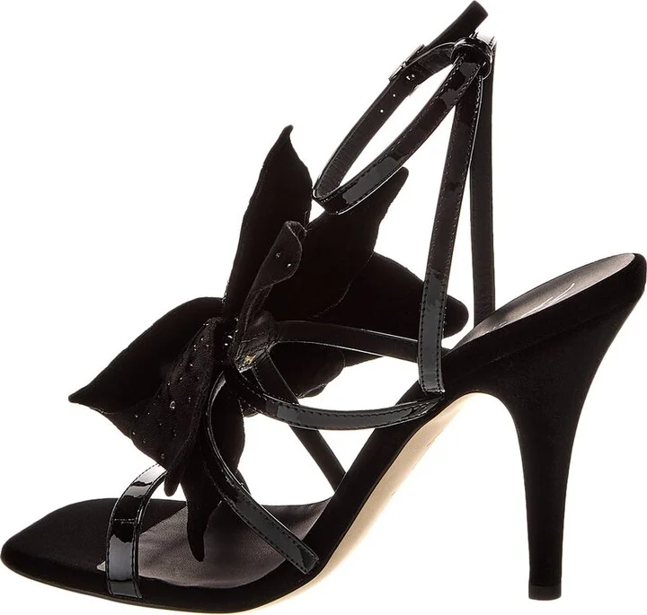 Giuseppe Zanotti Curvy 105 Velvet Sandal - Image 2