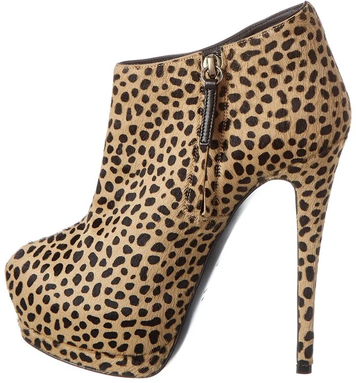 Giuseppe Zanotti Eva 105 Haircalf Bootie - Image 2