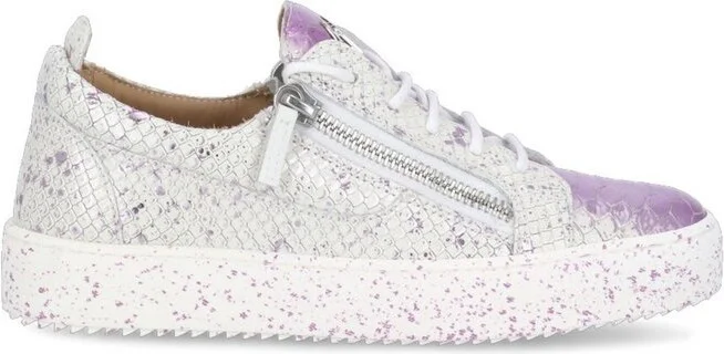 Giuseppe Zanotti Gail Embossed Low-Top Sneakers