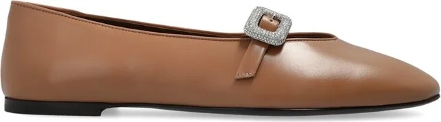 Giuseppe Zanotti Georgia Buckle Mary Jane Ballerinas