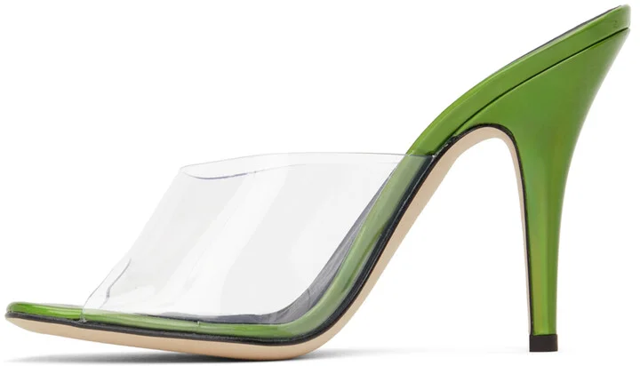 Giuseppe Zanotti Green Curvy 105mm Heeled Sandals - Image 3