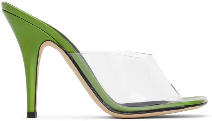 Giuseppe Zanotti Green Curvy 105mm Heeled Sandals