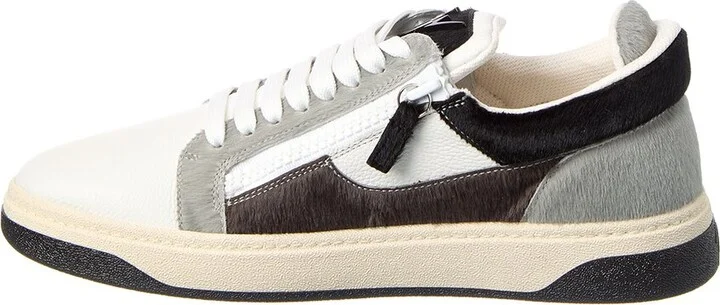 Giuseppe Zanotti Gz/94 Leather & Haircalf Sneaker - Image 2