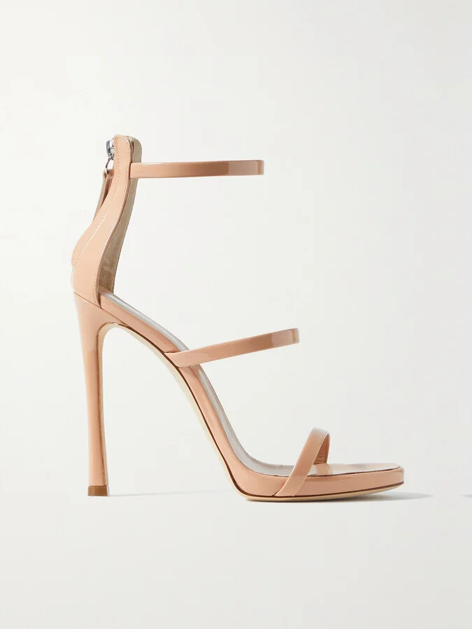 GIUSEPPE ZANOTTI - Harmony Patent-leather Sandals - Neutrals