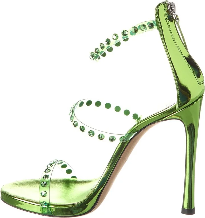 Giuseppe Zanotti Harmony Shine 120 Vinyl Sandal - Image 2