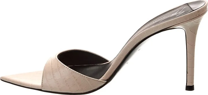 Giuseppe Zanotti Intrigo 90 Croc-Embossed Leather Sandal - Image 2