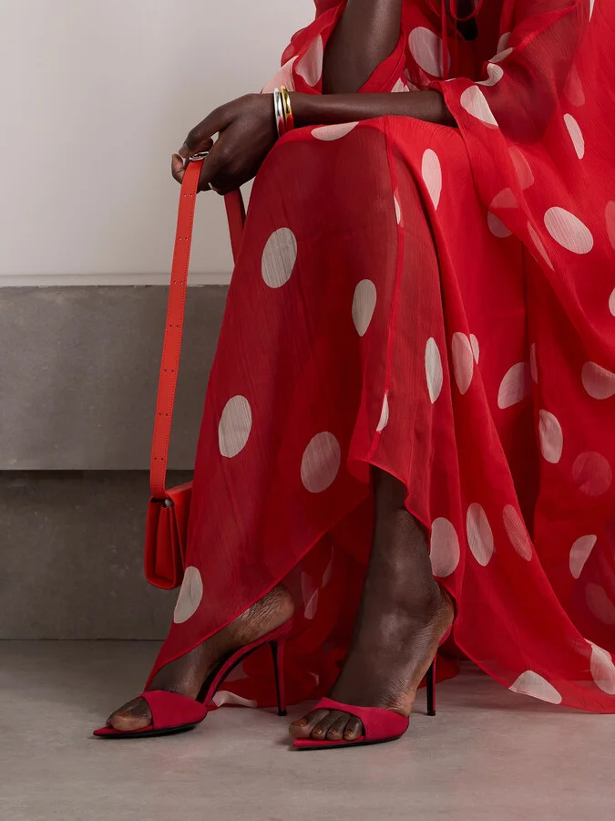 GIUSEPPE ZANOTTI - Intrigo Suede Mules - Red - Image 2