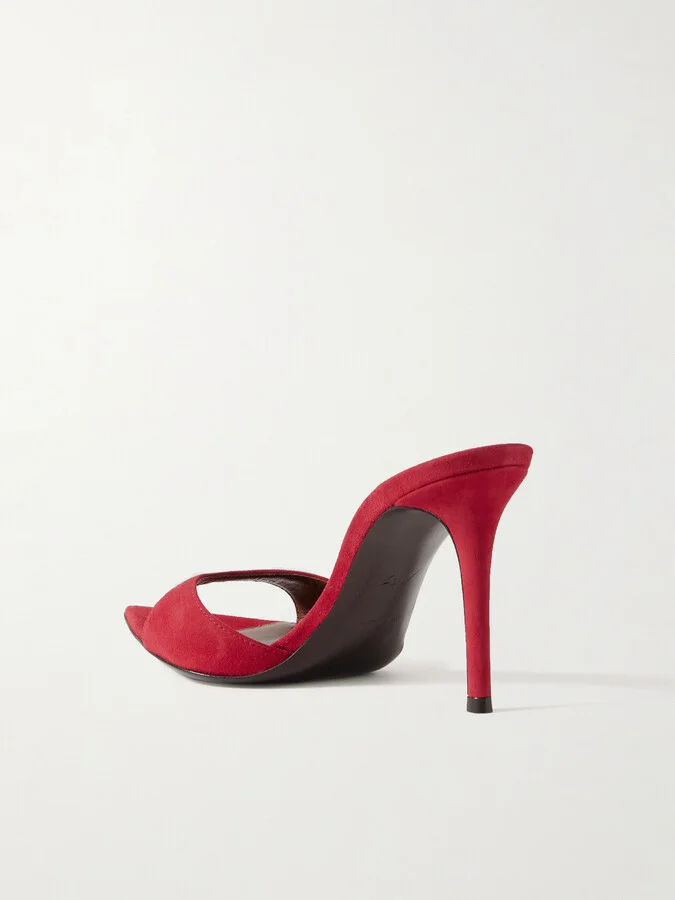 GIUSEPPE ZANOTTI - Intrigo Suede Mules - Red - Image 3