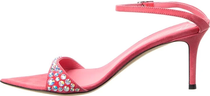 Giuseppe Zanotti Intrigo Tall 70 Suede Sandal - Image 2