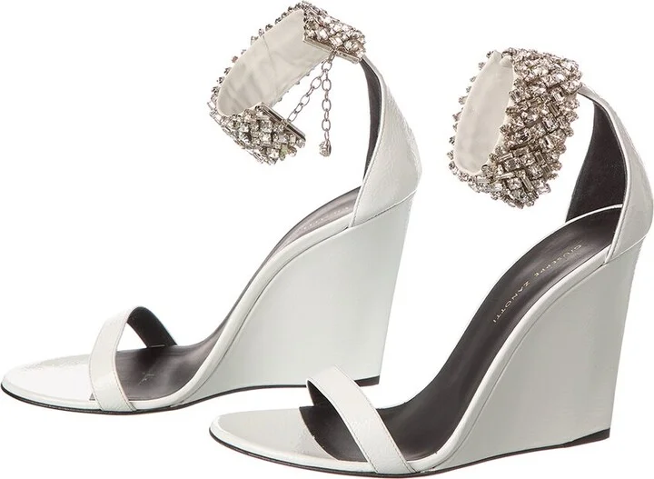 Giuseppe Zanotti Jetaime 105 Patent Wedge Sandal (Authentic Pre-Loved) - Image 2