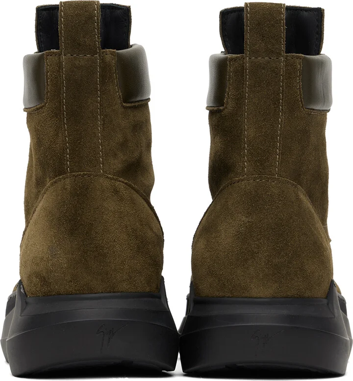 Giuseppe Zanotti Khaki Kashton Sneakers - Image 2